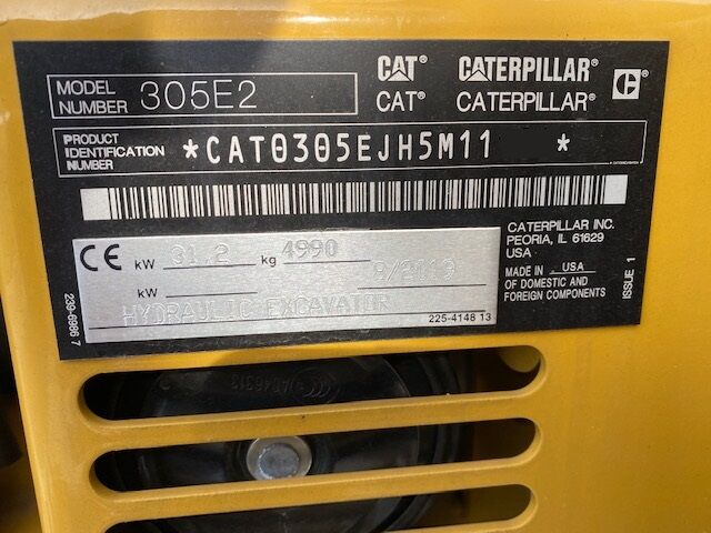 Mini-pelle CATERPILLAR 305E Neuve – Image 3